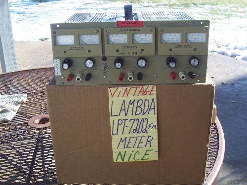 Lambda LPT-7202-FM 0-20V 1.5A &amp; 0-7V 5A Regulated Power Supply Triple