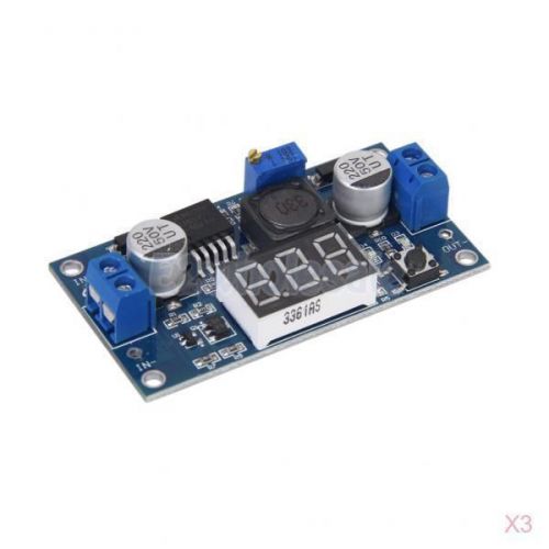3x lm2577 dc-dc adjustable step-up boost power supply module 3-digit display diy for sale