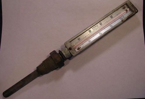 Vintage Princo Thermometer 25 to 240 degree w/3/4&#034; &amp;1/2&#034; well NOS