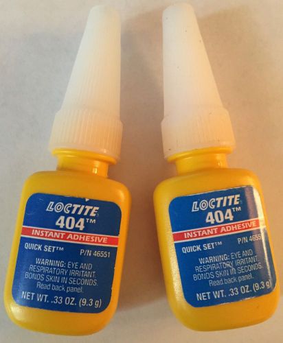 Loctite 404 instant adhesive 2 bottles sold together for sale