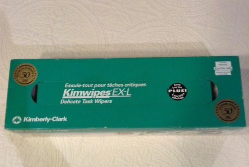 Kimberly-Clark 34256 Kimwipes EX-L Delicate Task Disposable Wipers Low Lint
