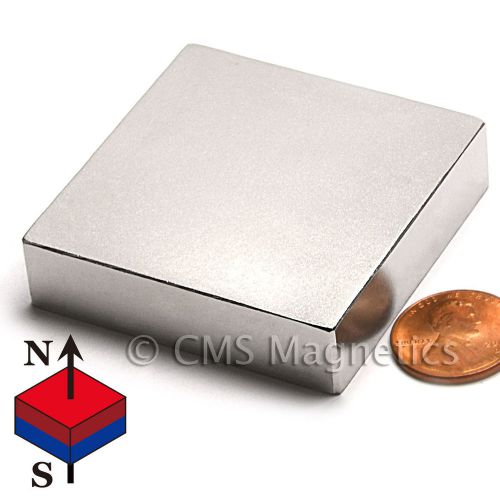 Cms magnetics® n50 neodymium magnet 2x2x1/2&#034; ndfeb rare earth magnet 20 pc for sale