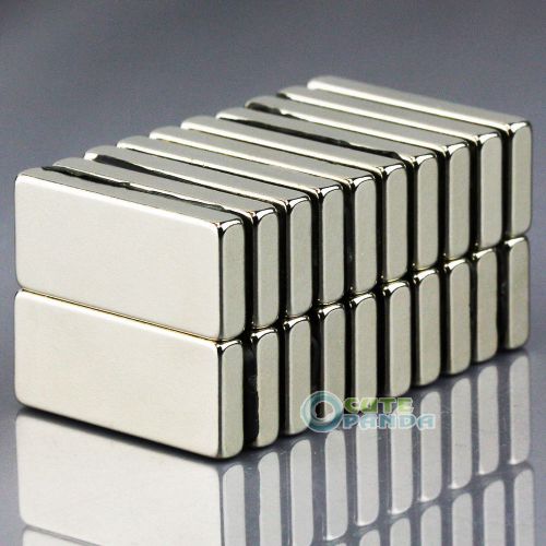 20PCS N50 Strong Block Cuboid Strip Magnets 28 x 12 x 4 mm Rare Earth Neodymium