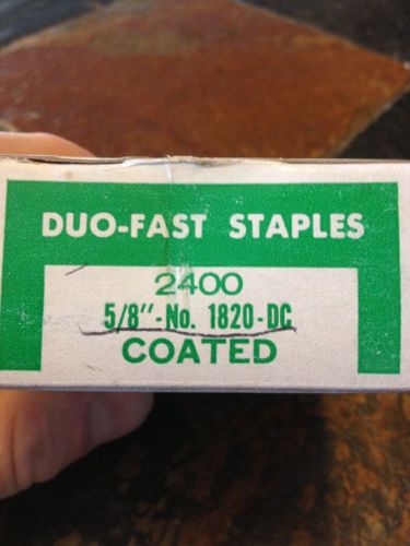 5/8&#034; duo-fast staples no.1828-dc 18ga 3/16&#034; narrow crown nos. 15 boxes for sale
