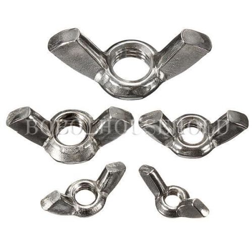 10pcs m6 metric plated stainless steel butterfly wing nuts thread screws zinc for sale