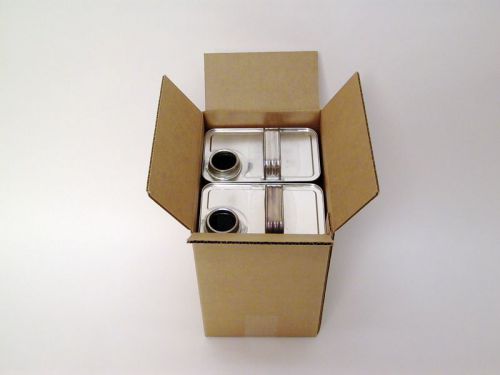 Shipping box holds two - 1 gallon f-style cans   qty 10    ub8610 for sale