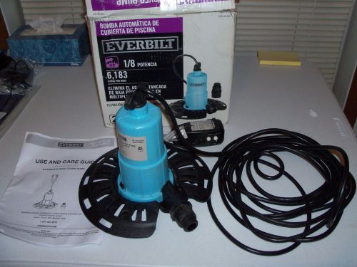 Pool Cover Pump - Everbilt 1/8 HP  Submersible, Electric