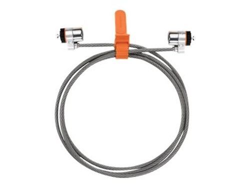 Kensington MicroSaver Keyed Duo Lock - Security cable lock - silver - 6 K67721US