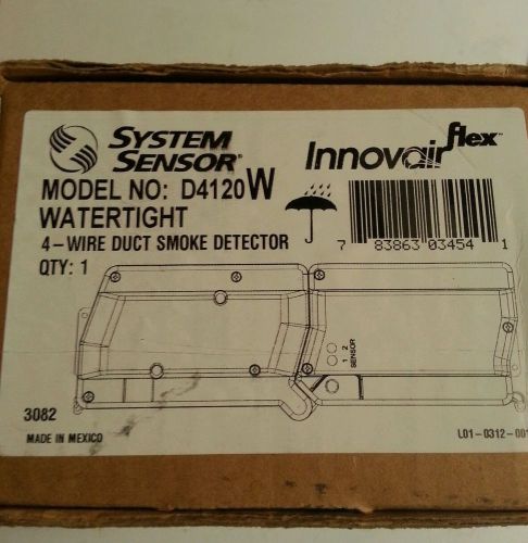 System sensor d4120w nema 4 watertight 4-wire duct smoke detector fire alarm for sale