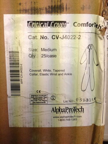 Quantity of 25 AlphaProTech Critical Cover Comfortech Medium Coverall CV-J4022-2