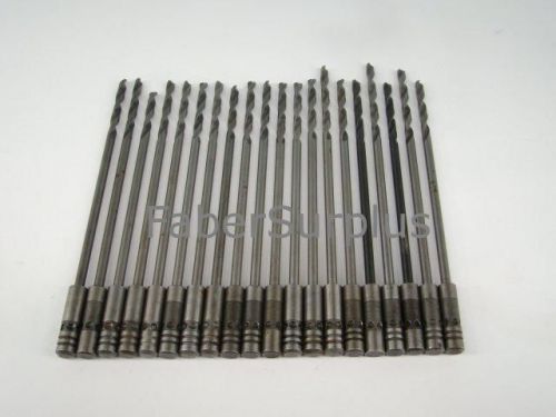 20 aircraft drill bits - #10  - sharp 6&#034; .1935&#034; surplus for sale