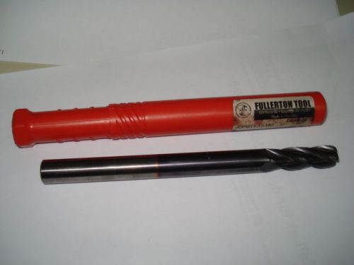 New Fullerton Tool Coated Carbide End Mill 12 mm Dia with .125 Corner Radius