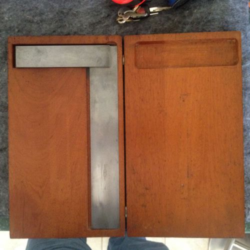 Brown &amp; sharpe no. 540 13 3/4&#034;  machinist square wood box for sale