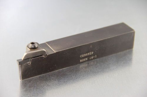 Kyocera ceratip model egtr 16-1 grooving tool holder 1&#034; x 6&#034; w/ insert for sale