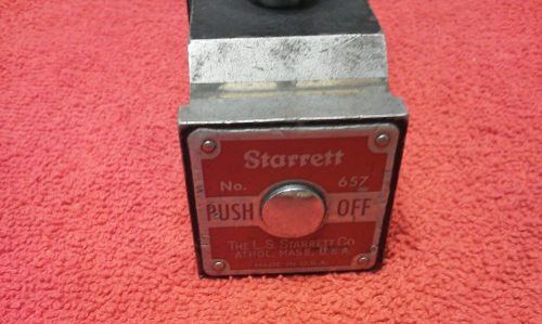 Starrett Magnetic Base Indicator Stand #657 Vintage Machinest