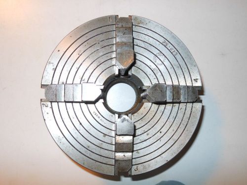 ROCKWELL 6&#034; DIAMETER 4-JAW CHUCK THREAD 1 7/16&#034; - 8 THREADS PER INCH EXCELLENT