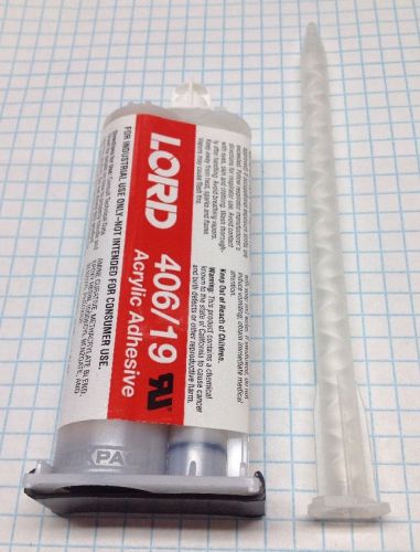 LORD 406/19 Acrylic Adhesive Industrial grade - 1.42 Oz NEW - FREE SHIPPING