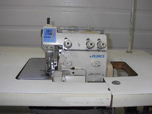 JUKI MO-3704  VERY GOOD CONDITION SERGER W/TABLE 110V  INDUSTRIAL SEWING MACHINE