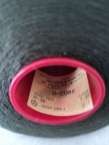 US Mil-Spec OD Cotton-Wrapped Dacron Thread--NOS--5 Cones at 6000 Yds./ea.