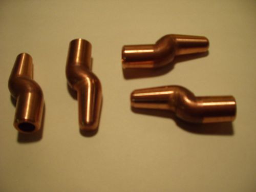 New copper double bend 5rw spot welder/welding tips---you get 4 tips for sale