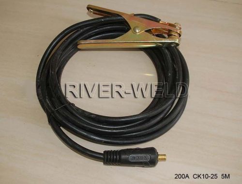 200amp earth clamp ck25 5m 16mm2 wire welding  mma arc for sale