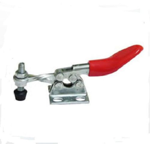 Antislip Handle Quick Flanged Base Horizontal Metal 27Kg Toggle Clamp 201A