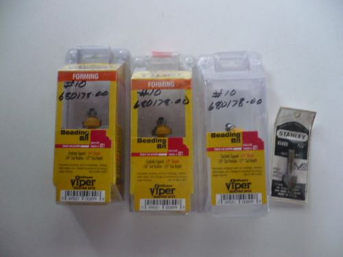 4 Piece Oldham Viper &amp; Stanley Router Bits