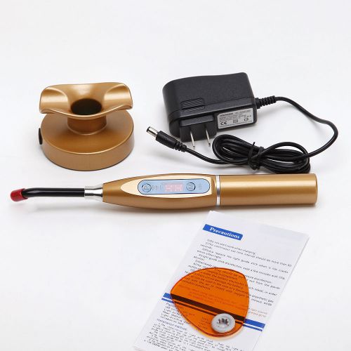 Hot NEW Dental Cordless LED Curing Light Lamp 1500mw blue Ray T1 5 colors golden