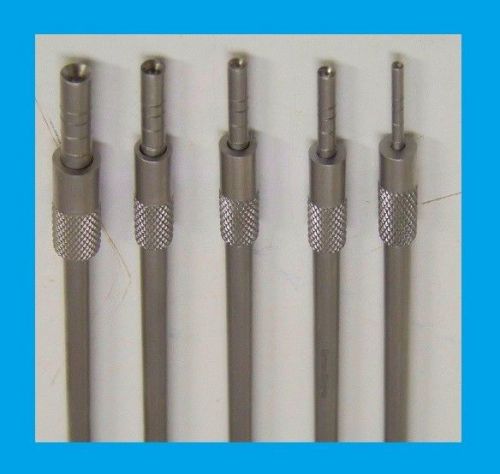 5 Pc Sinus Lift Osteotome Set, Straight Concave Tip   Dental Implant