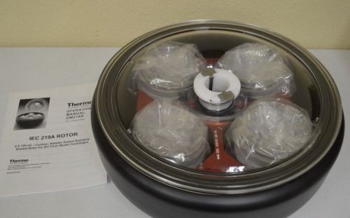 Thermo iec 219a centrifuge windshield rotor swinging bucket 4 x 750 ml, new for sale