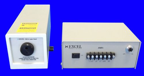 Excel Precision 1001A-2L215 Laser Head Helium Neon &amp; 1040A Power Supply/Warranty
