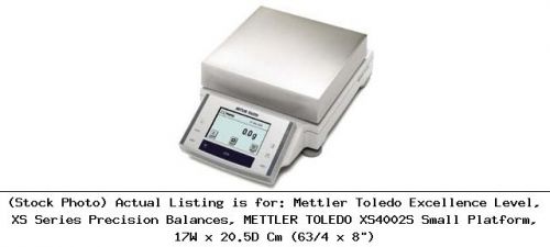 Mettler toledo excellence level, xs series precision balances, mettler : xs4002s for sale