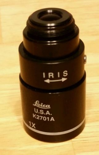 Leica 1x 1/0.025 ?/- Plan Achro IRIS Macro Microscope Objective RMS K2701A
