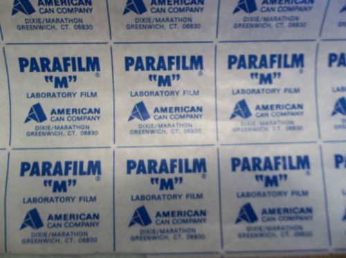 PARAFILM &#034;M&#034; PM998 Laboratory Film Clear Made USA 20&#034; W x 50&#039; Feet     P36
