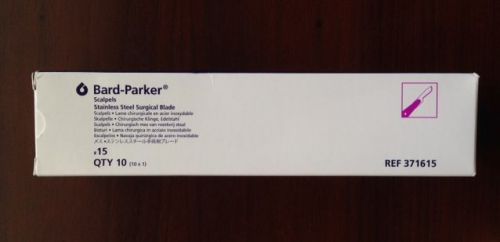 Bd bard-parker #10 surgical scalpels stainless steel 10/bx #371610 sterile aspen for sale