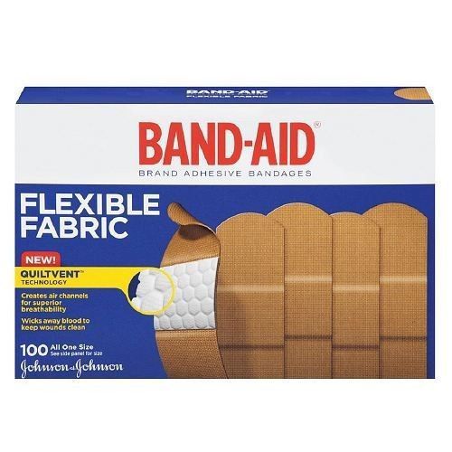 Band-aid flexible fabric adhesive bandages johnson &amp; johnson new brand for sale