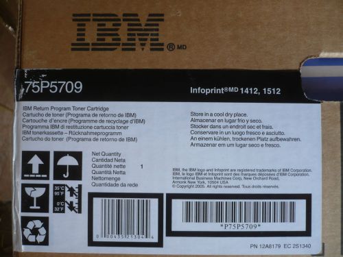 New OEM Genuine IBM 57P5709 Black Toner Cartridge SEALED