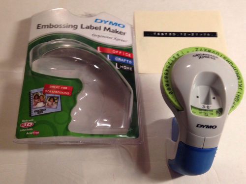 Dymo Organizer Xpress Manual Embossing Label Maker #12965 Used With Package