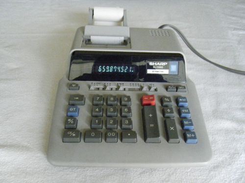 Tested Working SHARP EL-1196G 10-Digit Desktop Printing Calculator *EUC*
