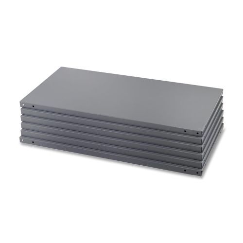 Heavy-Duty Industrial Steel Shelving, Six-Shelf, 36w x 18d, Dark Gray