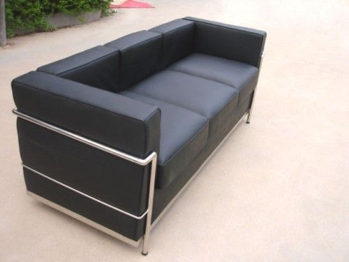 Repro three seat sofa designed by le corbusier in 1929 for sale