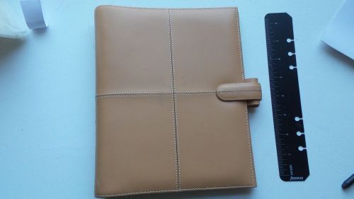 Filofax  cross natural (like tan) a5 size leather organizer - hard to find for sale