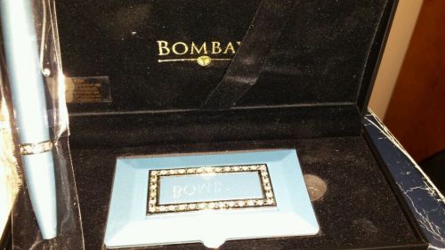 Bombay pen business card holder with being &#039;diamonds&#039;