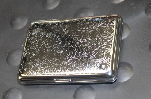 Stainless Steel Engraved Business Card Case Makes Beautiful Christmas Gift !!