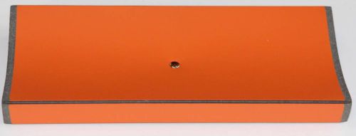 PINETTI Leather Desk Tray Pen Holder ORANGE - NEW Accessory Made in Italy
