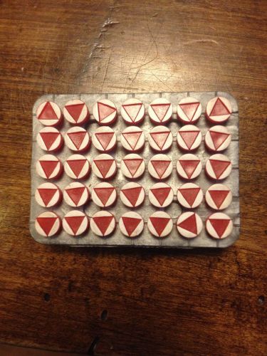 Vintage Visiline Maptacks Map Tack Red Triangle 35 ct Map Pin AMERICAN MAP