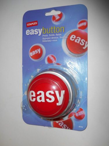 STAPLES EASY BUTTON - NEW in Package that has been opened and taped