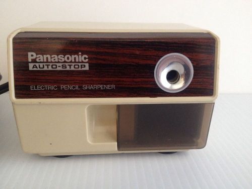 Vintage Panasonic Auto-Stop Electric Desktop Pencil Sharpener KP-110 Retro Japan
