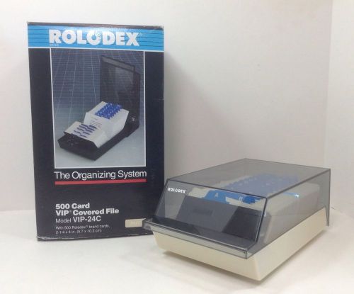 New Vintage Rolodex Business Card Display Organizer Holder File VIP 24C