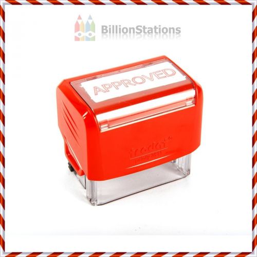 Trodat rubber stamp self-inking &#034;approved&#034; - red ink for sale